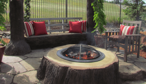 Tree Stump Fire Pit | Above & Beyond Lawn & Landscaping